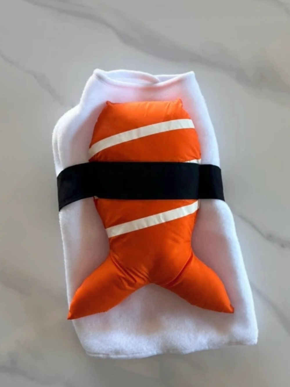 Pet sushi costume- Never worn size Large